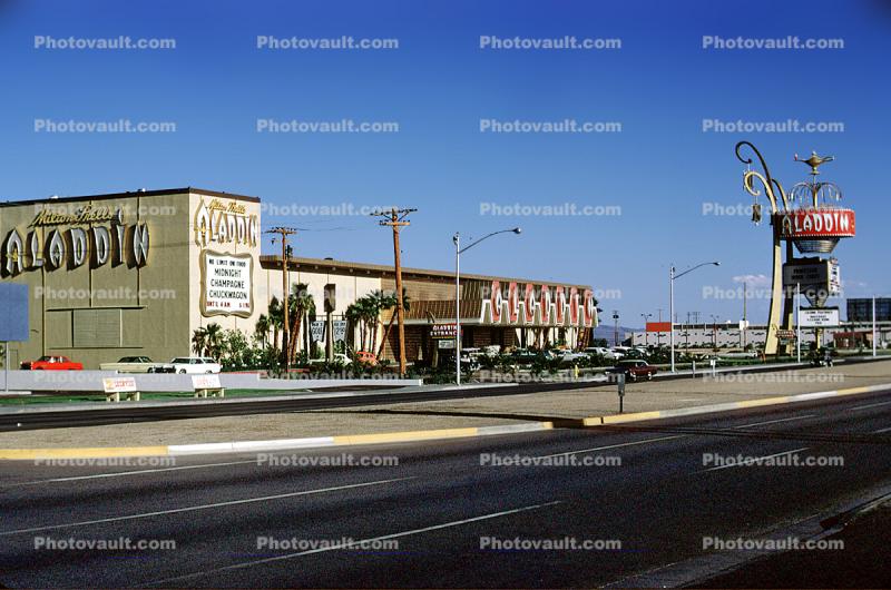 Aladdin, Hotel, Casino, building, 1967, 1960s