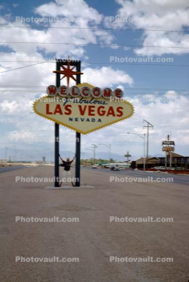 Las Vegas Welcome Sign, Welcome to Fabulous Las Vegas Nevada, Welcome Las Vegas, Sign, Signage, July 1964, 1960s