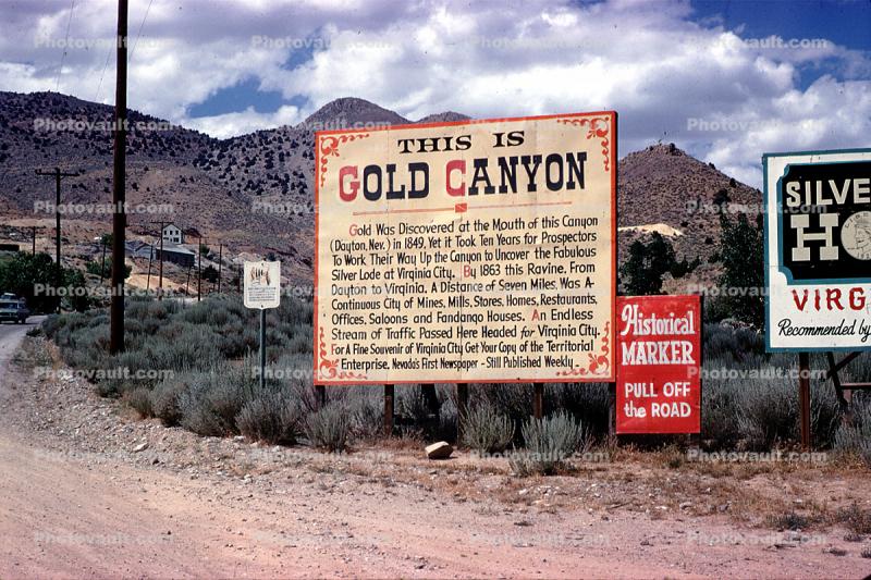 This is Gold Canyon, near Virginia City, June 1969, 1960s