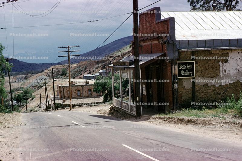Gold Hill Gallery, near Virginia City, Road, Highway, June 1969, 1960s