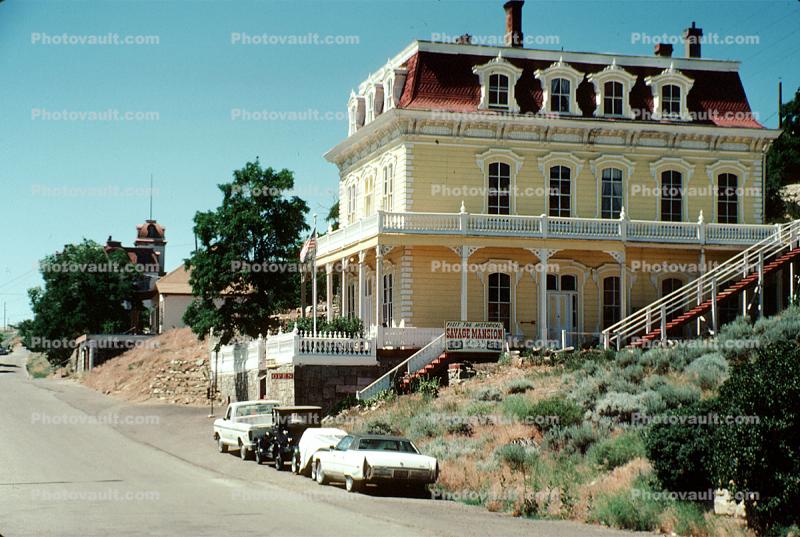 The Savage Mansion, Mine Office, landmark building, Savage Mountain, building, Virginia City, 1960s