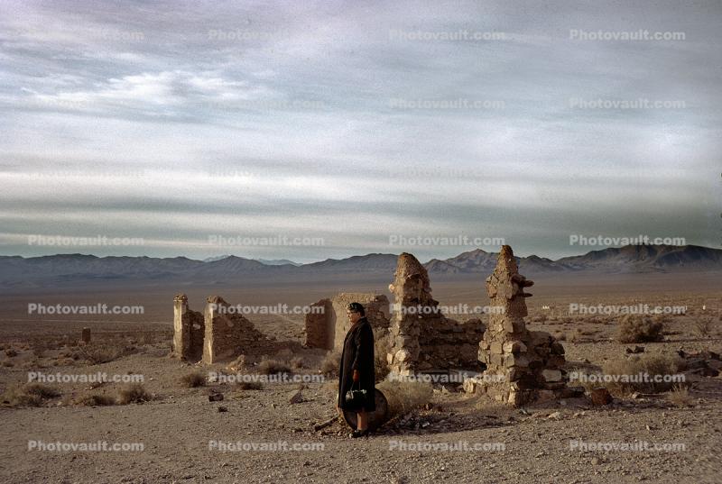 Ruins, Mountain Range, Rhyolite