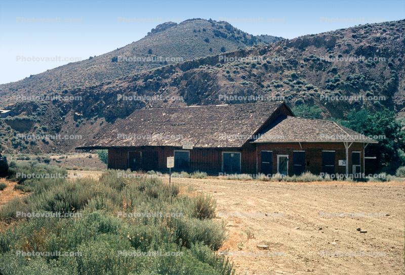 Railroad Station at Gold Hill, Dilapidated, August 3 1967, 1960s
