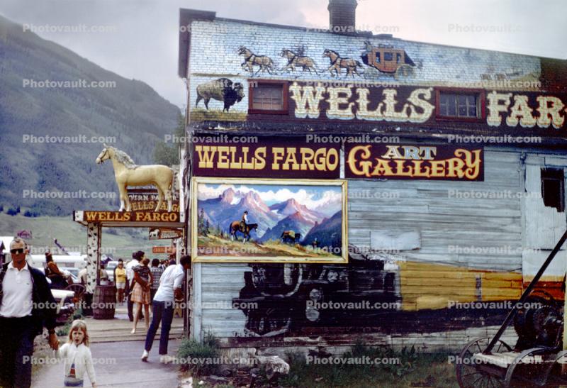 Wells Fargo Gallery, Exterior Building, Outdoors, August 1968, 1960s