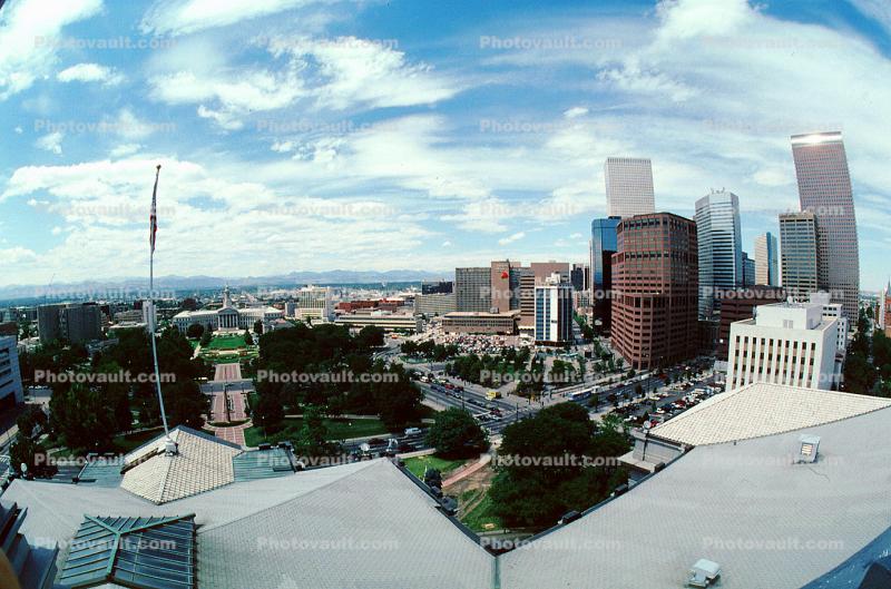 Denver Skyline, buildings, skyscrapers, highrise, cityscape