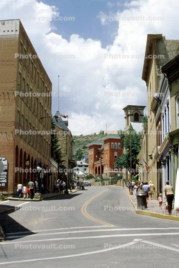 Downtown, buildings, Central City, Gilpin County, July 1980