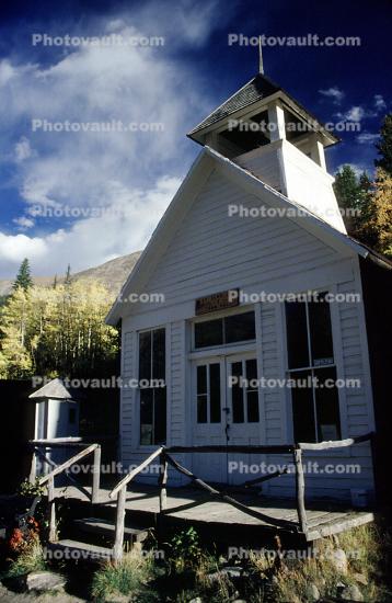 Jail and Town Hall, historic district, buildings, Saint Elmo Colorado, Ghost Town, Chaffee County, September 1994