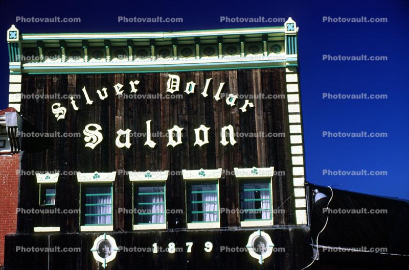 Silver Dollar Saloon, building, landmark, Leadville, 1879
