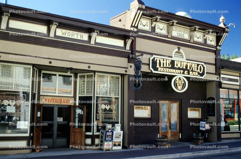 The Buffalo Restaurant and Bar, Worth, buildings, stores, shops, Idaho Springs Colorado