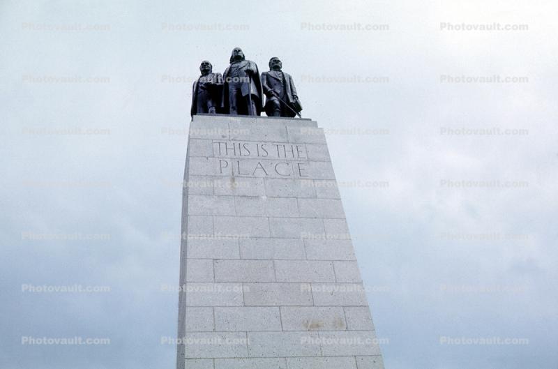 This Is The Place Monument, landmark, tower, July 1974