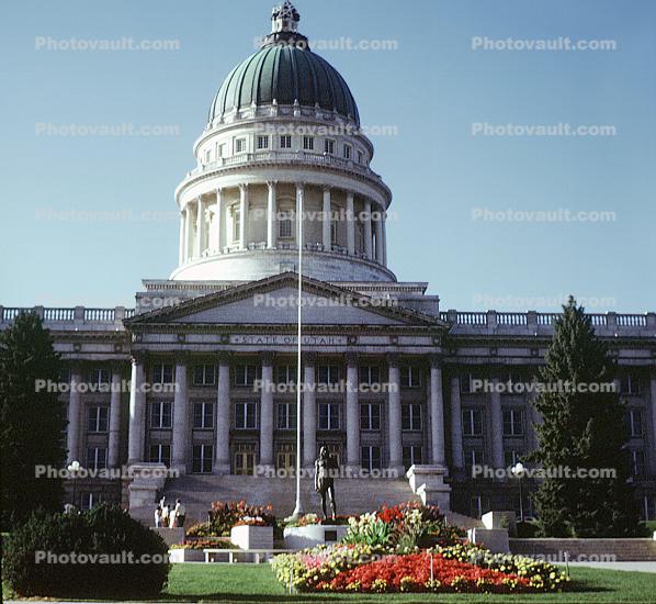Garden, State Capitol building, July 1972, 1970s