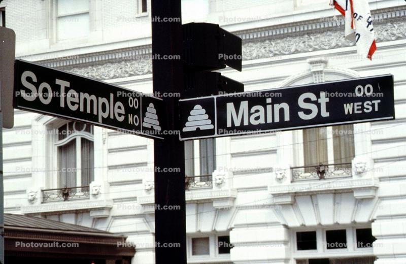 Salt Lake City street signs, July 1979, 1970s