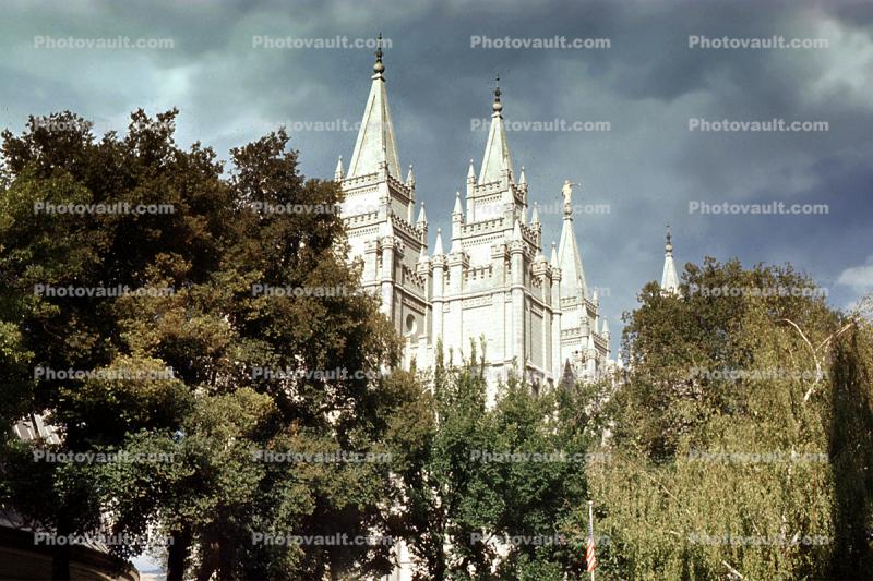 Salt lake Mormon Temple, Salt Lake City, August 1963, 1960s