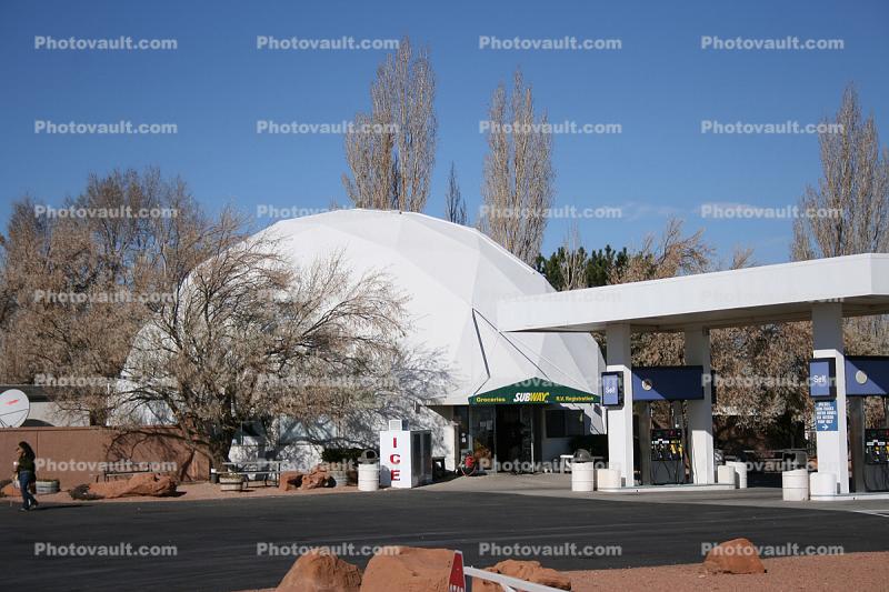 Geodesic Dome, gas station
