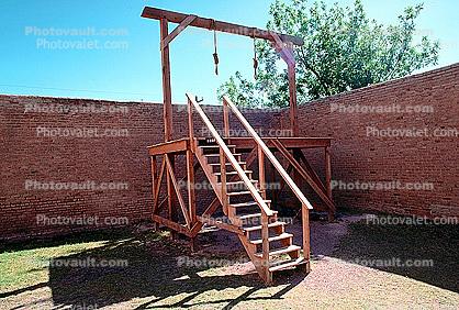 Hangman, Gallows Pole, Stairs, Steps, Staircase, Noose, Tombstone