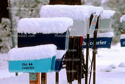 mailbox, Snow, Cold, Ice, Chill, Chilly, Chilled, Frigid, Frosty, Frozen, Icy, Nippy, Snowy, Winter, Wintry, Exterior, Outdoors, Outside