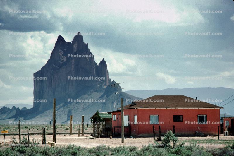 Shiprock, Volcanic Throat, Home, House, building, Navajo Volcanic Field, Four Corners area