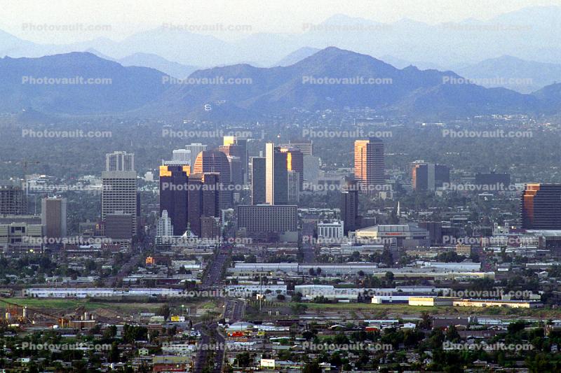 Downtown Phoenix, Cityscape, Skyline, Buildings, Skyscrapers