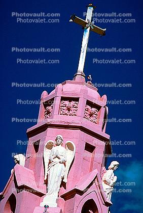 Angel Statue, Cross, Church of the Nativity, Catholic Church, Nativity of the Blessed Virgin Mary Chapel, Flagstaff