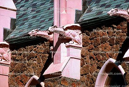 Winged Dragon Gargoyles, Church of the Nativity, Catholic Church, Nativity of the Blessed Virgin Mary Chapel, Flagstaff