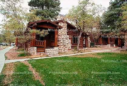 Home, House, Log Cabin, Chimney, path, Grand Canyon Lodge North Rim