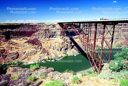 Navajo Steel Arch Highway Bridge, spandrel arch bridge, Colorado River, Page