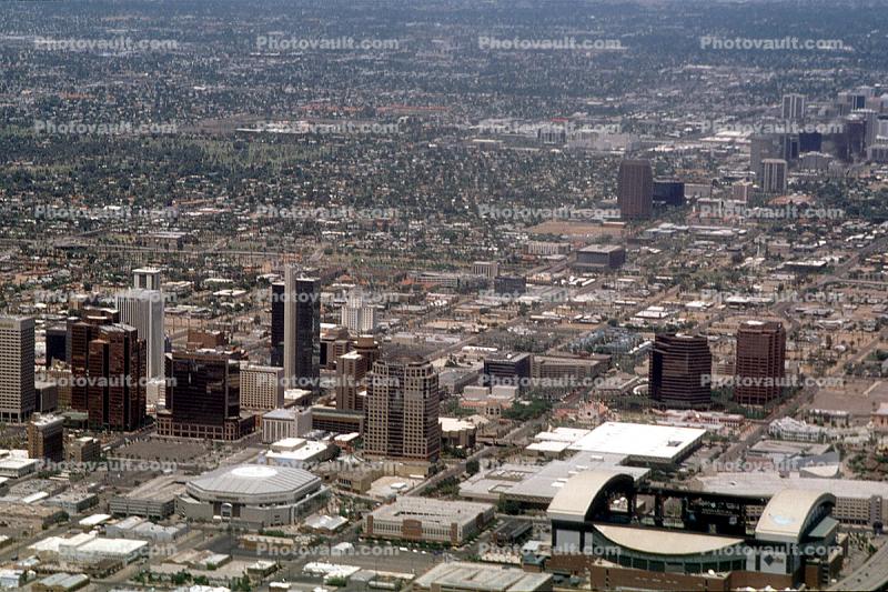 Downtown Phoenix, Cityscape, Skyline, Sprawl, Buildings