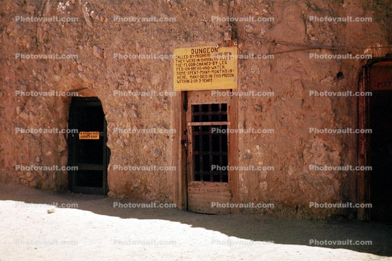 Dungeon, Door, Doorway, Yuma Territorial Prison State Park, 1959, 1950s