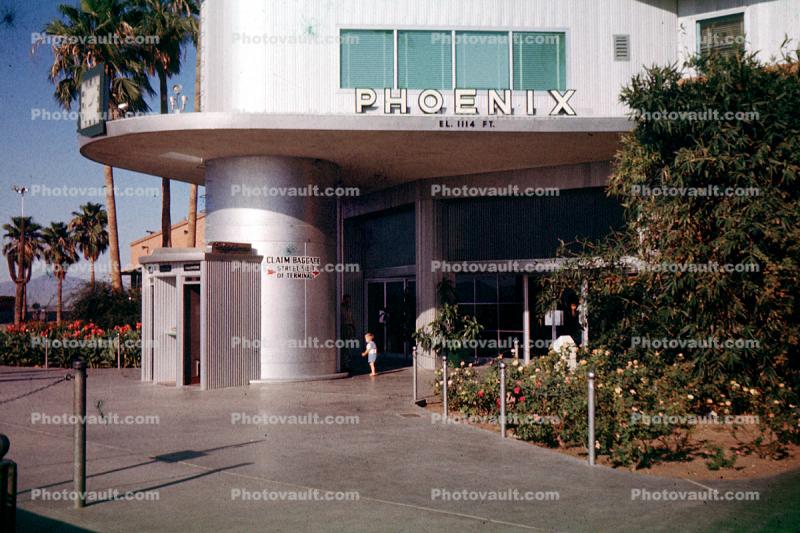 Phoenix Airport Terminal, September 1956, 1950s