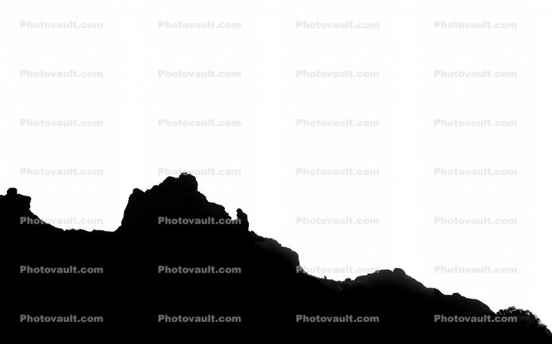 Camelback Mountain silhouette, logo, shape