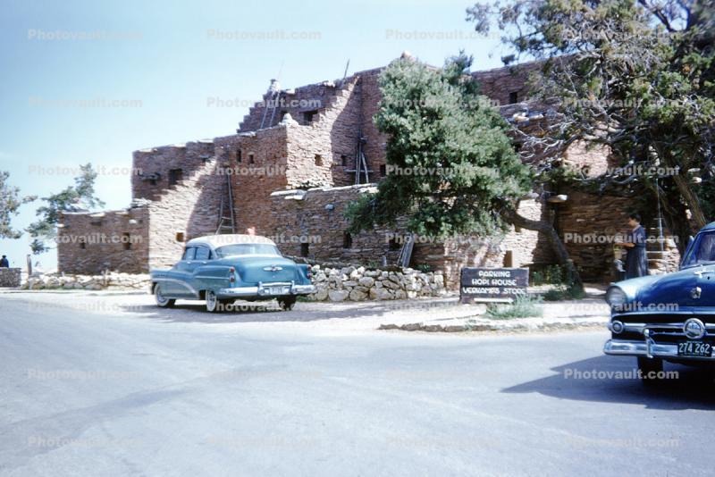 Hopi House, Verkamp's Store, Chevrolet Car, 1950s