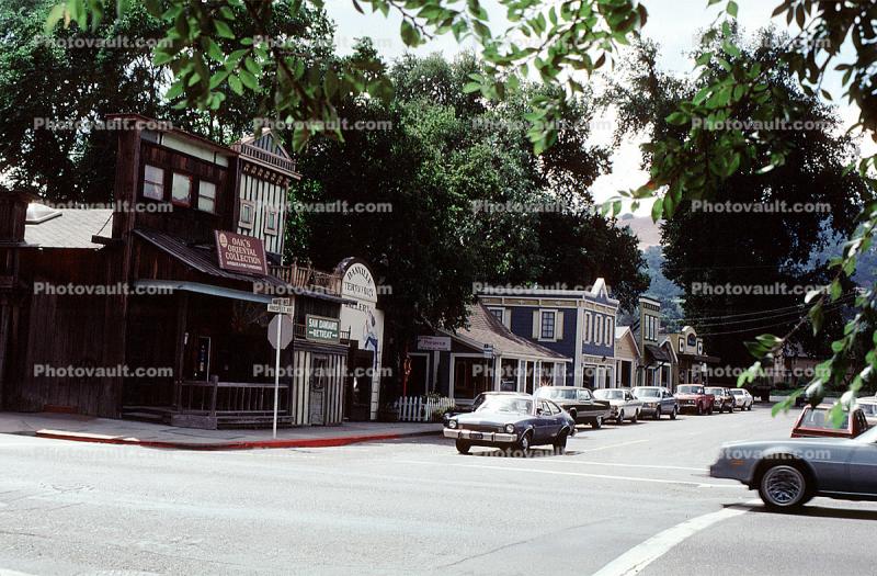Downtown Danville, Cars, Buildings, Stores, Shops, 23 September 1983