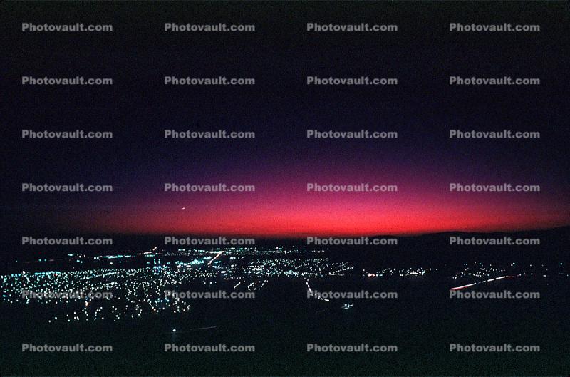 Sunrise over Pleasanton, Early Morning over the Tri-Valley, 15 October 1983