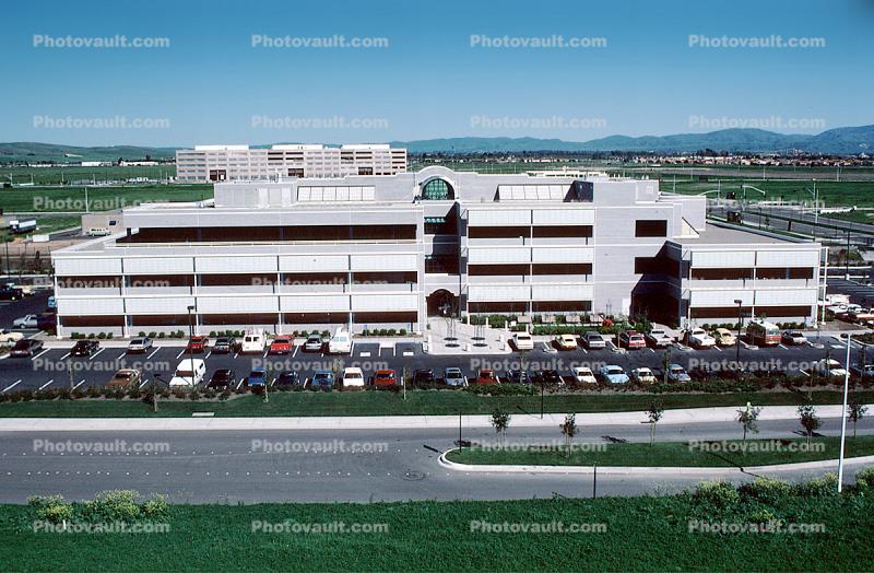Chabot Center, office building, parking lot, 27 March 1984
