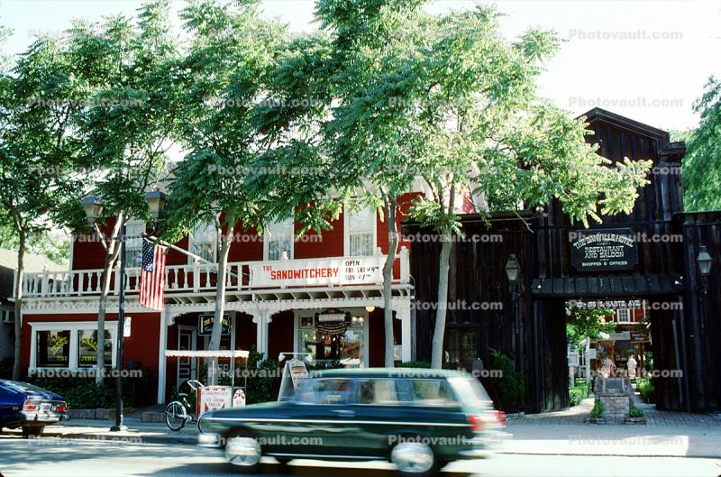 Downtown Pleasanton Shops, Stores, Buildings, 14 May 1984