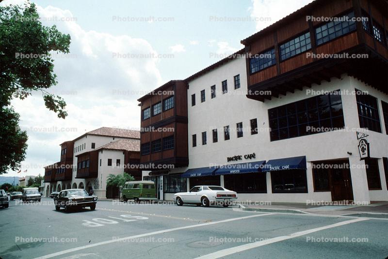 Concord Buildings, Car, Road, 2 June 1985