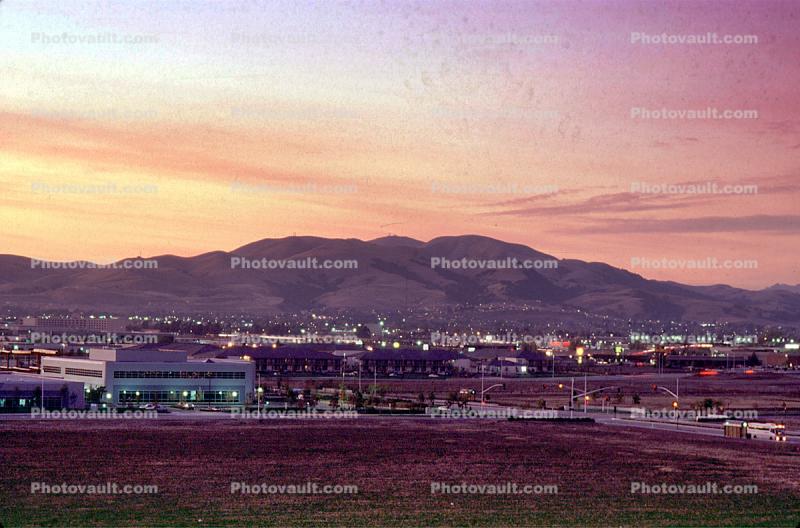 Sunset over Pleasanton Ridge, 1986, 19 November 1985