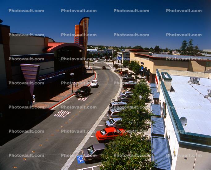 Shopping Center Mall, cars, Buildings, street, 3 July 2005