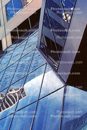 Abstract Glass Reflections, Downtown Houston, Texas, 15 January 1985