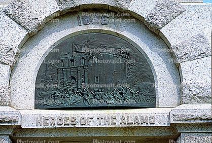 Bas Relief of the Heroes of the Alamo, Austin, 18 June 1991