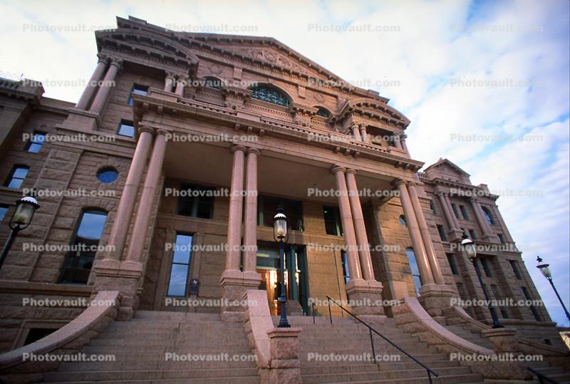 Tarrant County Courthouse, Red Building, Fort Worth, landmark, 22 March 1993