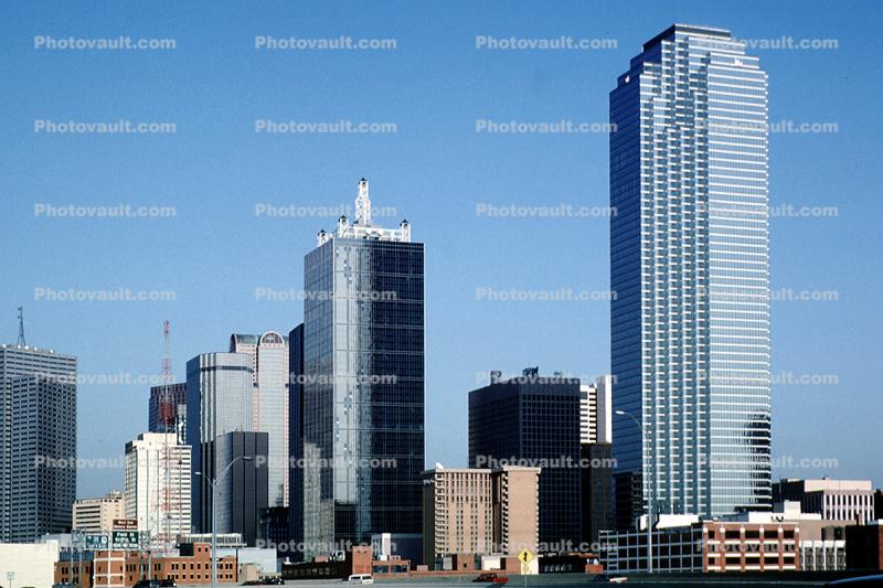 Downtown buildings, skyline, skyscrapers, 23 March 1993