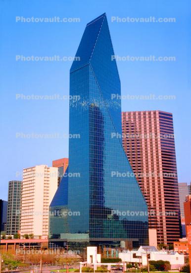 Fountain Place, Offic Tower Building, skyscraper, 23 March 1993