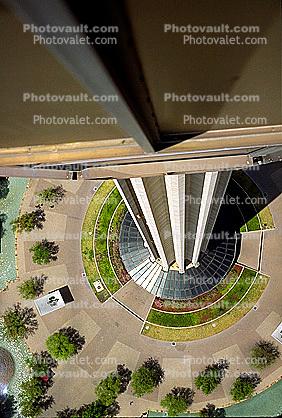 Looking Straight Down the Tower of the Americas, San Antonio, 25 March 1993