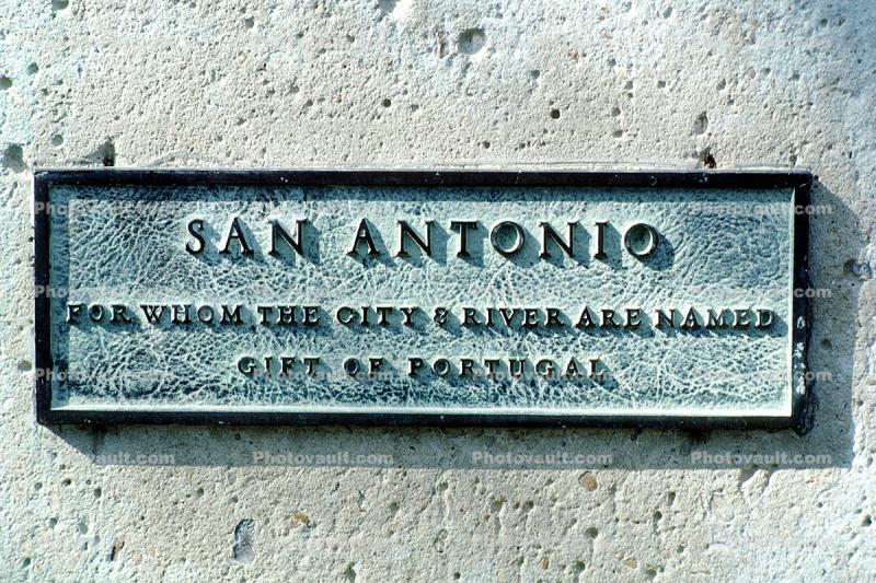 San Antonio Sign, Paseo del Rio, the Riverwalk, 25 March 1993