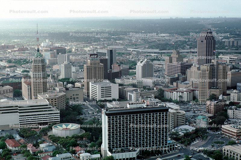 Skyline, buildings, cityscape, San Antonio, 25 March 1993