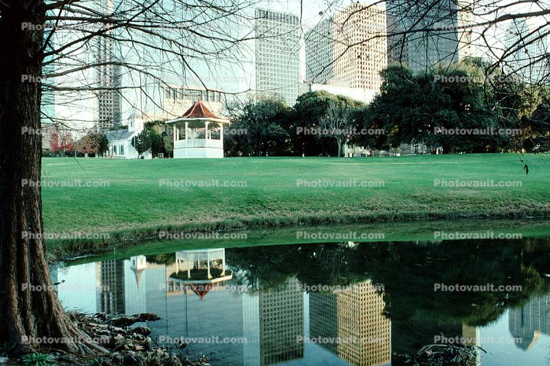downtown, skyscraper, building, skyline, Cityscape, Freeway, Houston, 1 January 1994