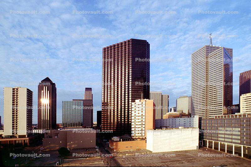 Dallas Skyline, buildings, skyscrapers, 21 May 1995