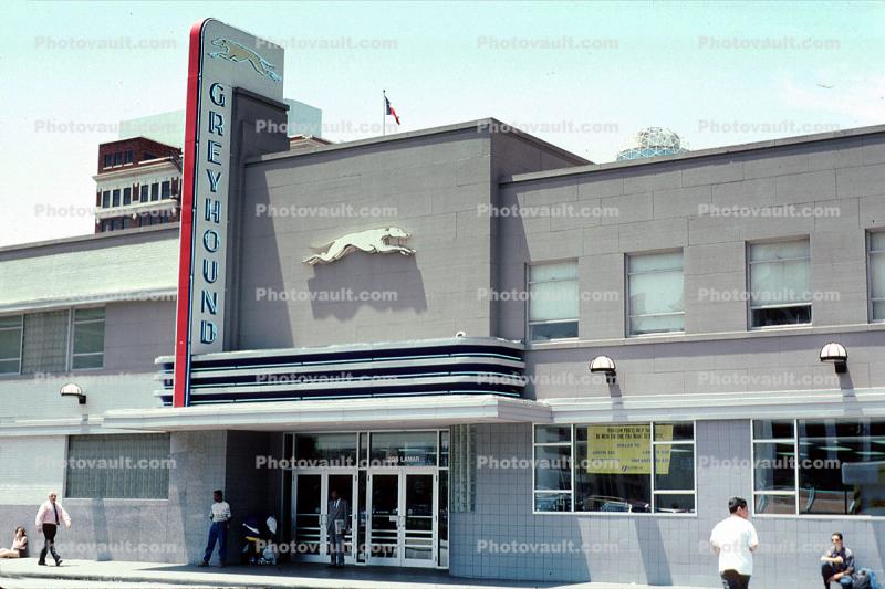 Greyhound Bus Station, Art-deco, building, terminal, Dallas, 22 May 1995