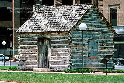 Dallas County Post Office building, first post office, landmark, Log Cabin, 1843